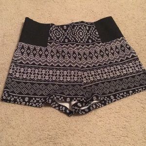 High waisted printed  shorts